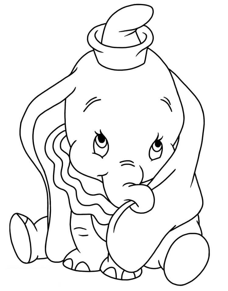 Desenho de Dumbo Imprimivel Download