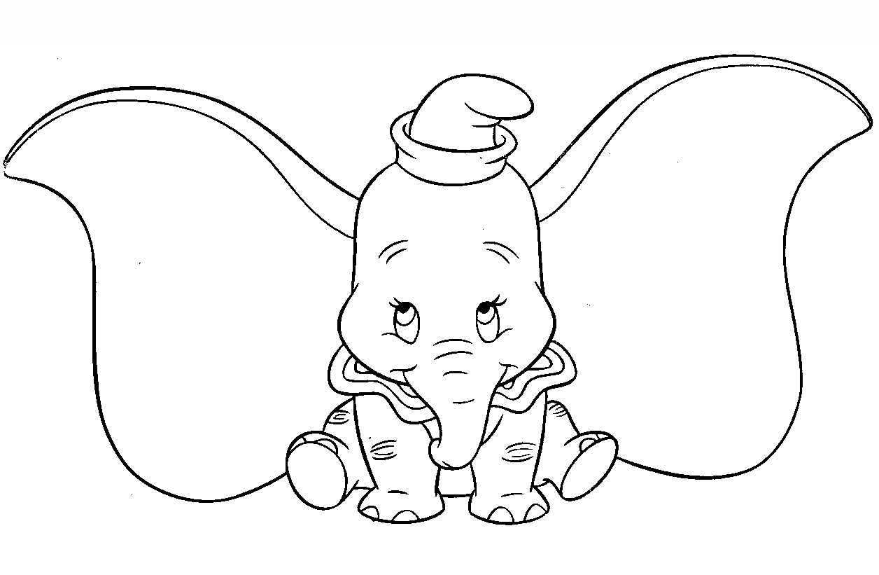 Desenho de Dumbo para Colorir Pdf