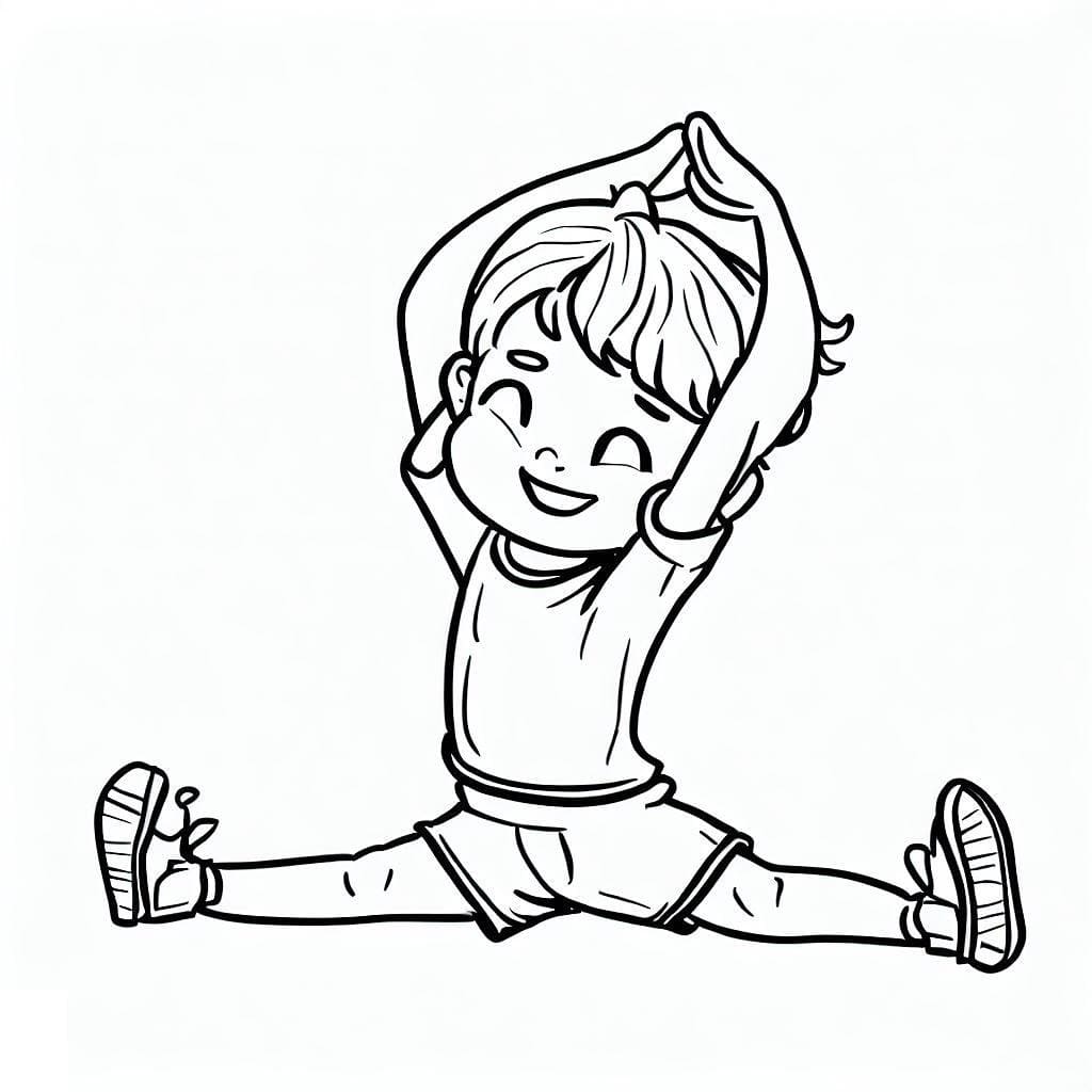 Desenhos de Educação Física para Colorir