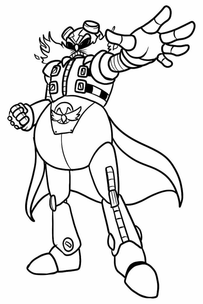 Desenho de Robotnik de Sonic para Colorir