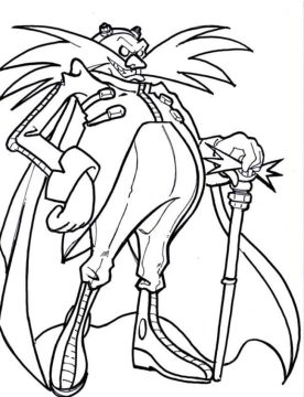 Desenho de Robotnik para Colorir
