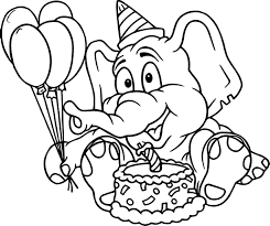 Desenhos de Elefantes para Colorir