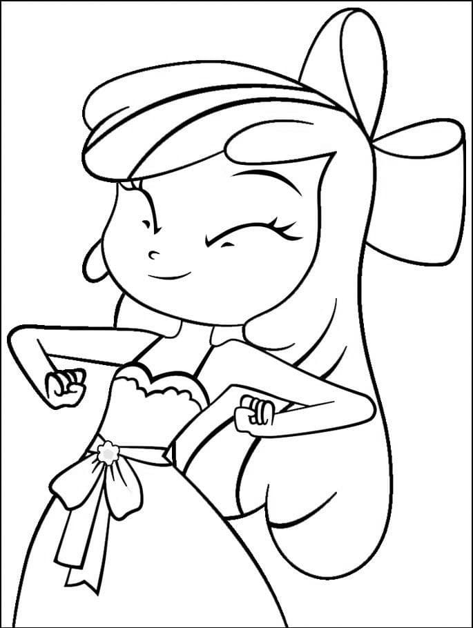 Desenho de Equestria Girls para Colorir com Giz de Cera Download