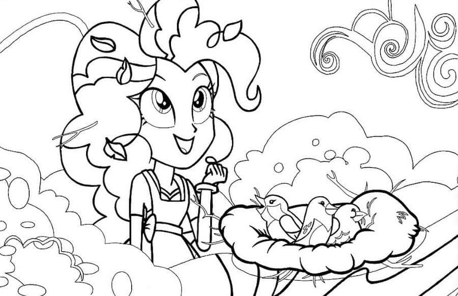 Desenho de Equestria Girls para Colorir e Imprimir