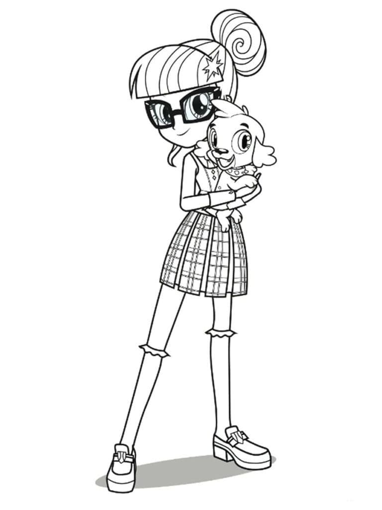 Desenho de Equestria Girls para Imprimir e Baixar
