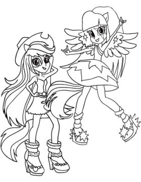Desenho de Equestria Girls para Imprimir Imprimível