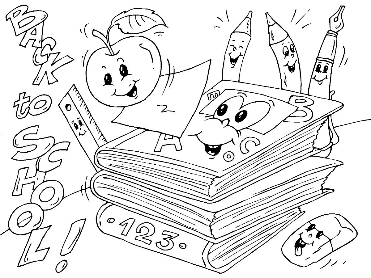 Desenhos de Escola para Colorir