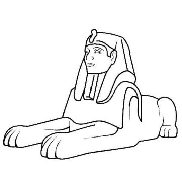 Desenho de Esfinge Imprimível Download