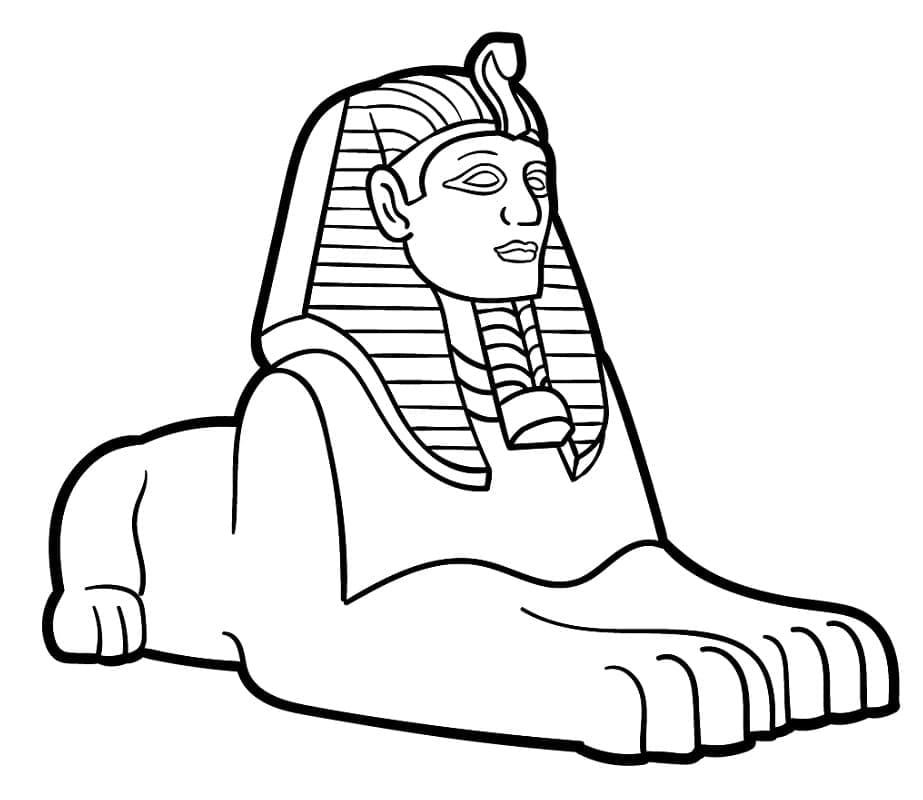 Desenhos de Esfinge para Colorir