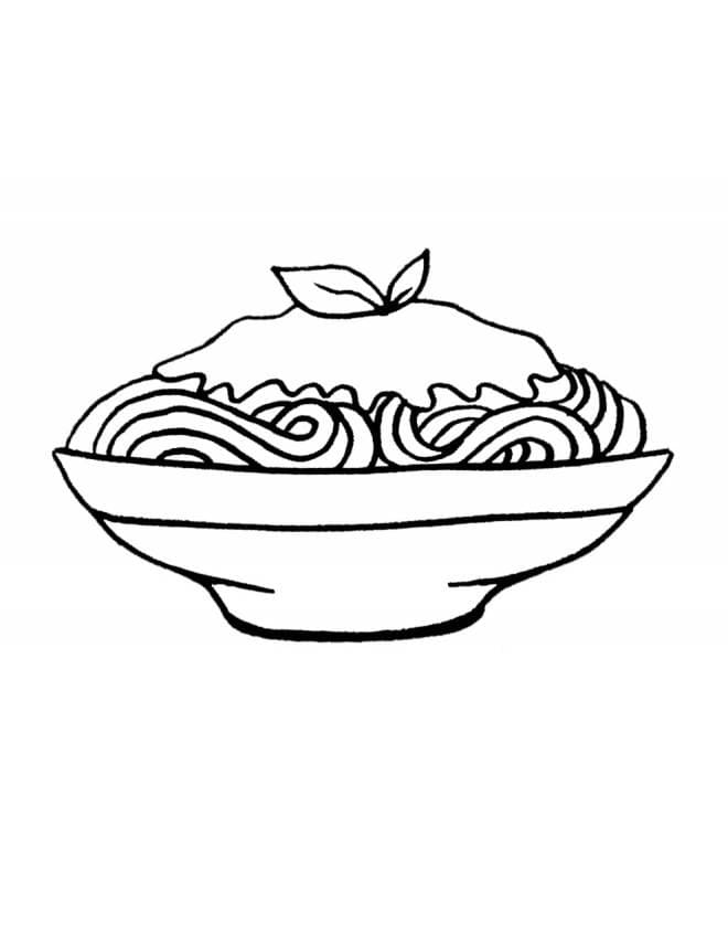 Desenho de Espaguete para Pintar Giz de Cera
