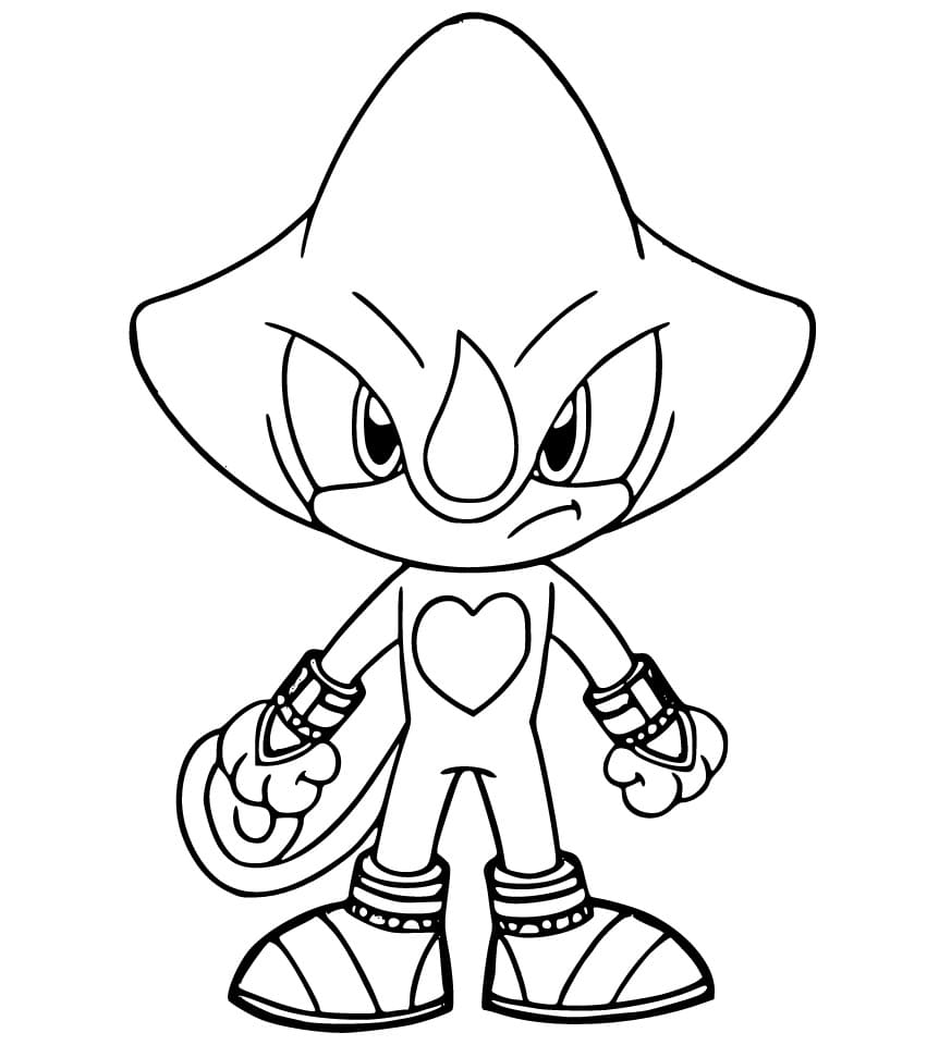 Desenho de Espio The Chameleon Chibi para Colorir