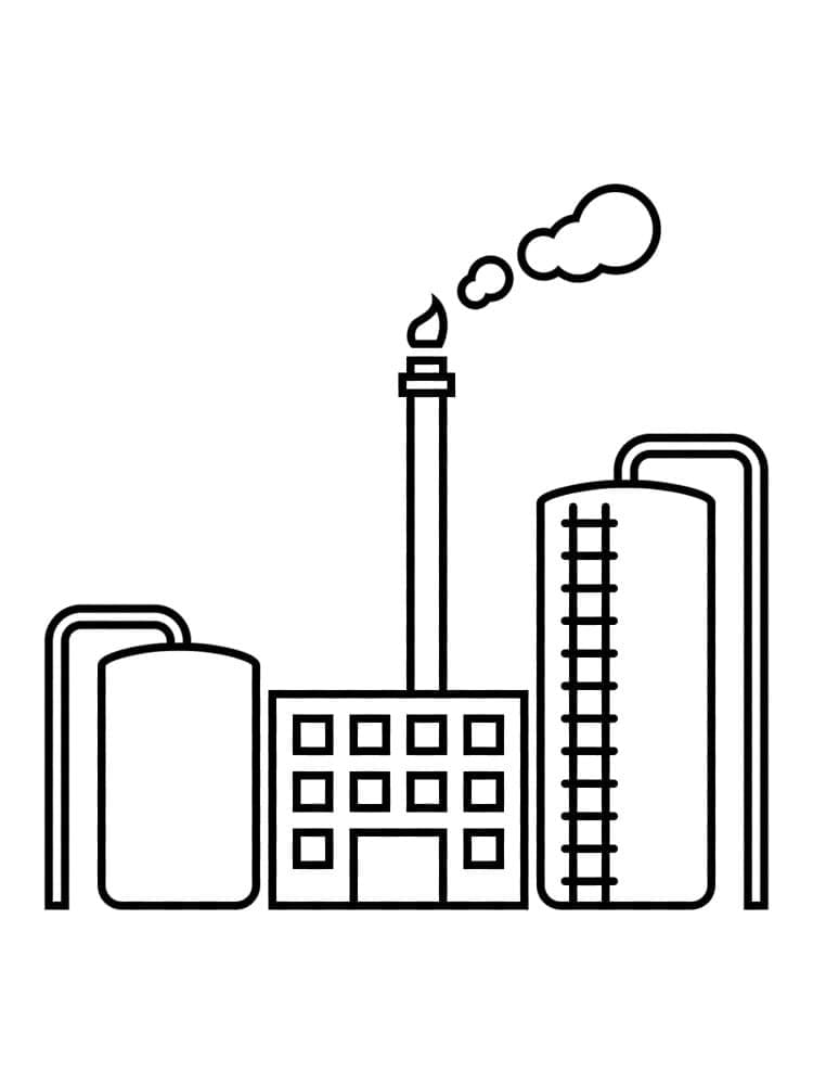 Desenhos de Fábrica para Colorir