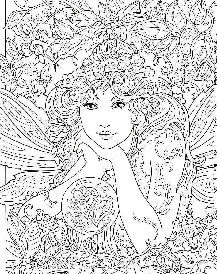 Desenho de Fada Maravilhosa para Colorir