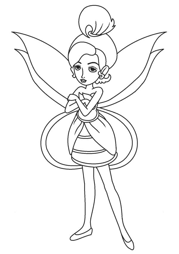 Desenho de uma Fada para Colorir