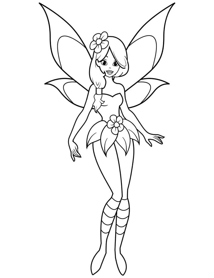 Desenho de Fada Imprimivel Download