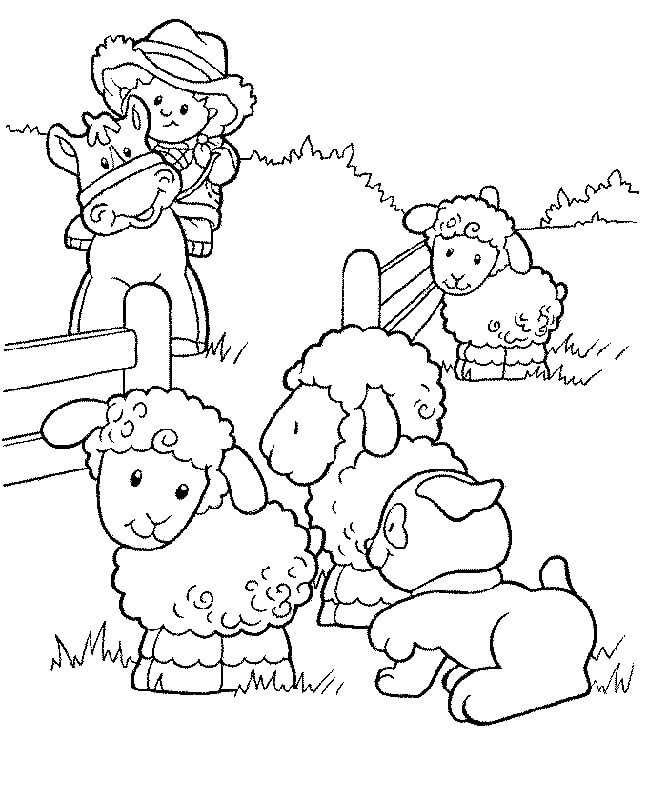 Desenho de Fazendinha com Porquinhos para Imprimir