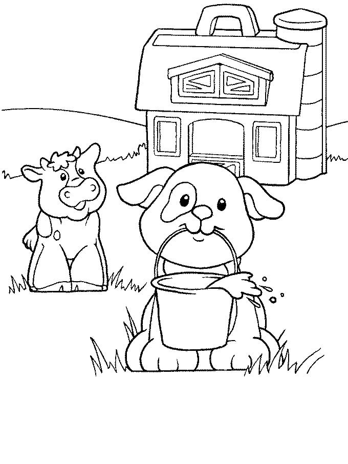 Desenho de Fazendinha Detalhada para Colorir Pdf