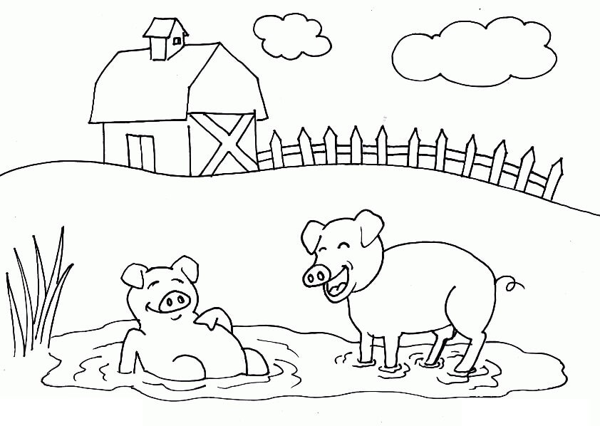 Desenhos de Fazendinha para Colorir
