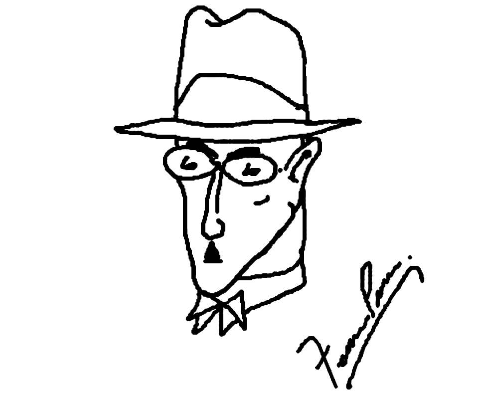 Desenhos de Fernando Pessoa para Colorir