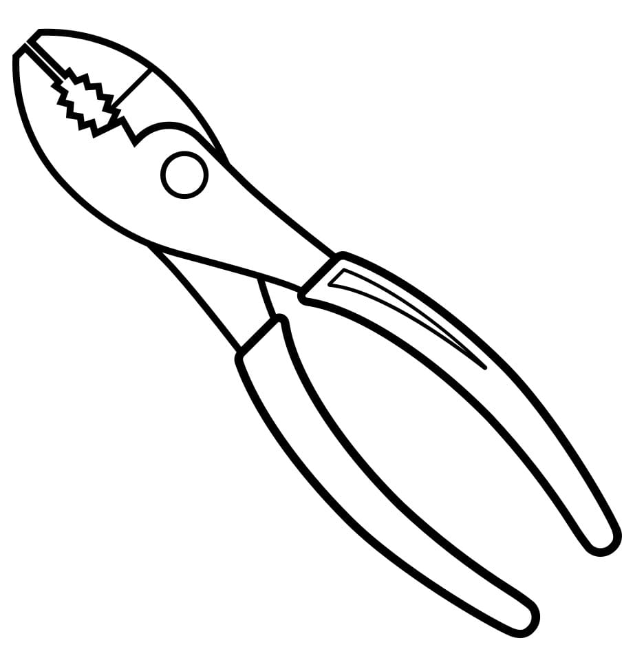Desenho de Alicate para Colorir