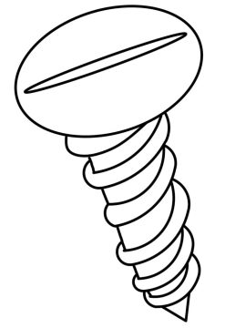 Desenho Parafuso para Colorir