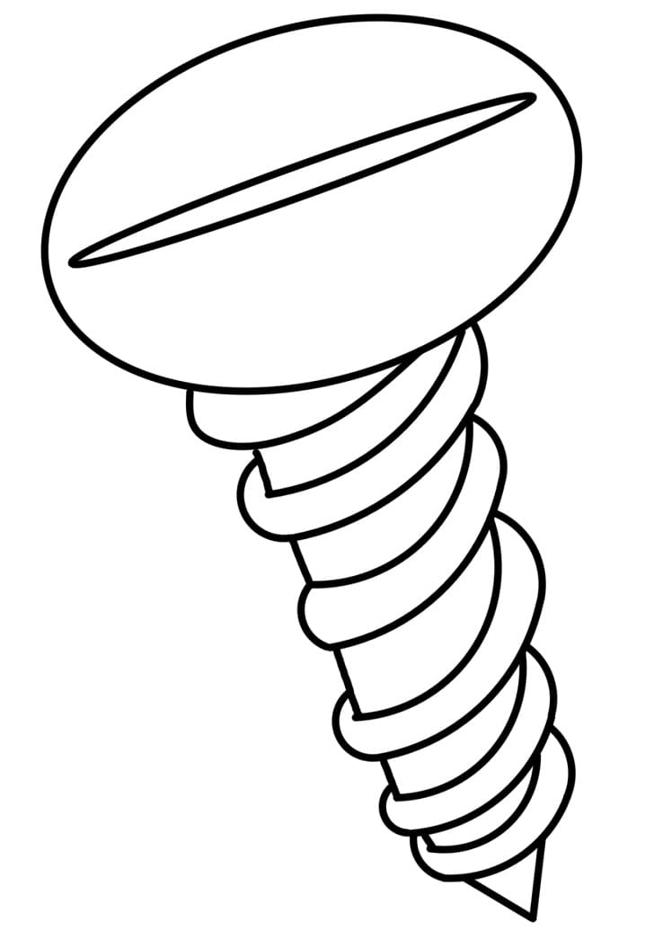 Desenho Parafuso para Colorir