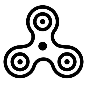Desenho de Fidget Spinner Infantil para Imprimir