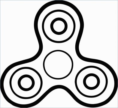 Desenho de Fidget Spinner para Pintar Giz de Cera