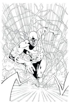 Desenho de Flash Super herói para Colorir
