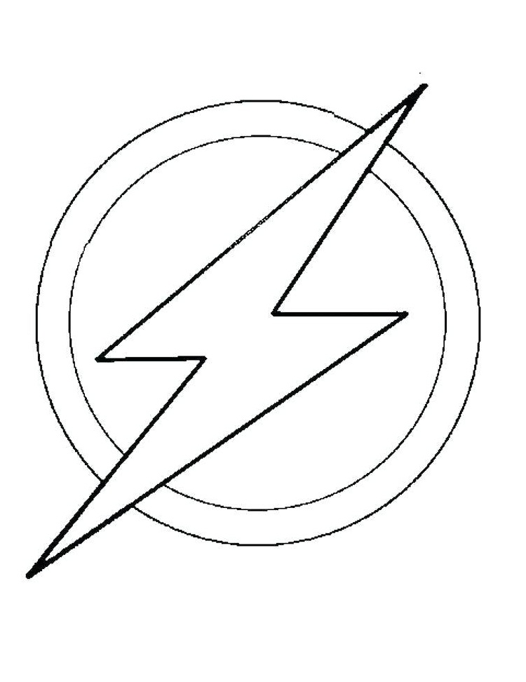 Desenhos de Flash para Colorir