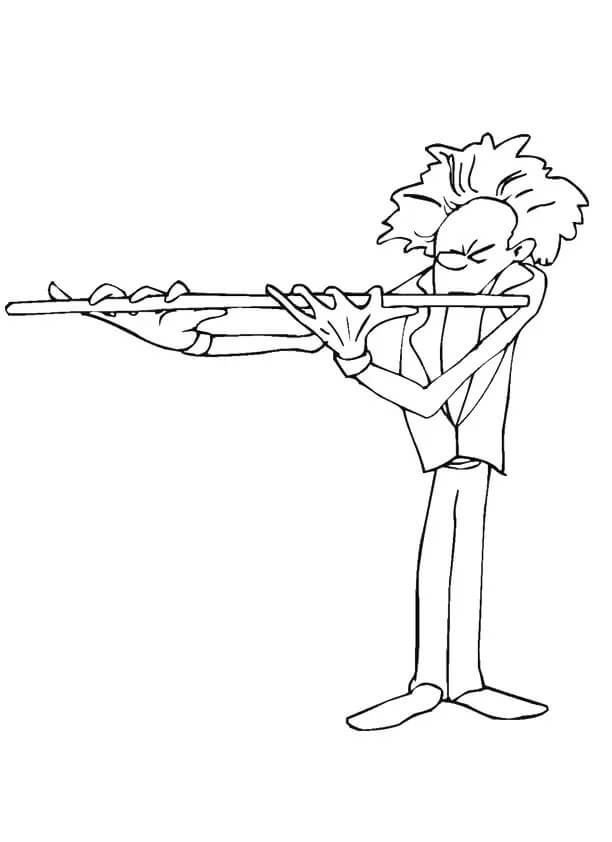 Desenho de Flauta Mágica para Imprimir