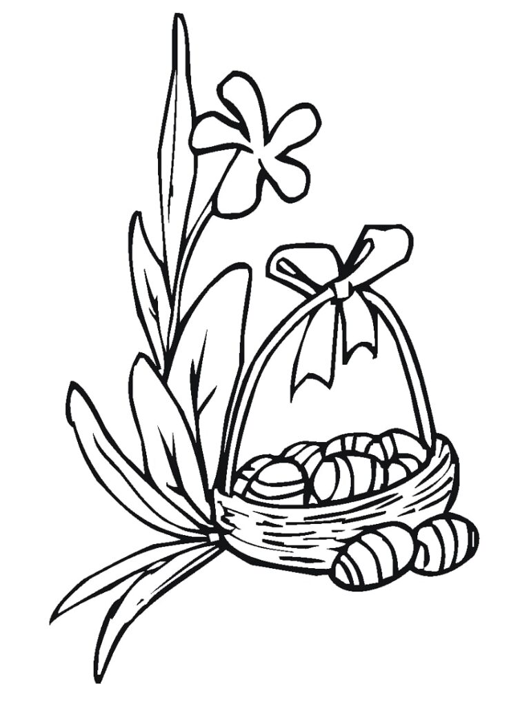 Desenho Imprimivel de Flor Lírio para Pintar