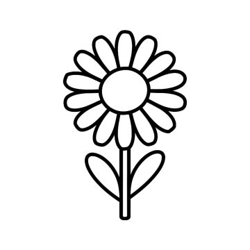 Desenho de Margarida Simples para Colorir