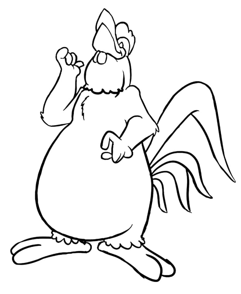 Desenho de Foghorn Leghorn Clássico para Imprimir