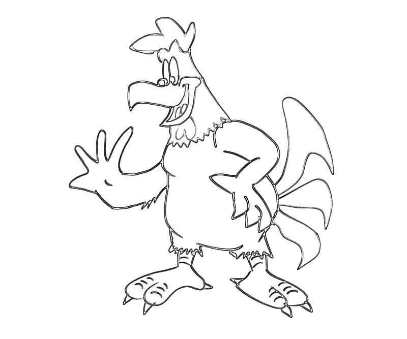 Desenho de Foghorn Leghorn para Colorir Pdf
