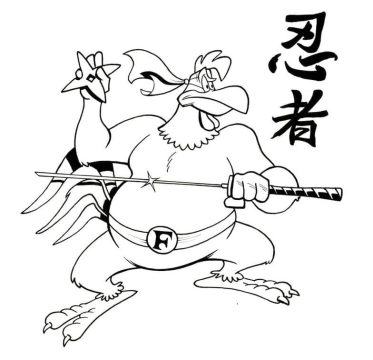 Desenho Foghorn Leghorn de Looney Tunes para Colorir