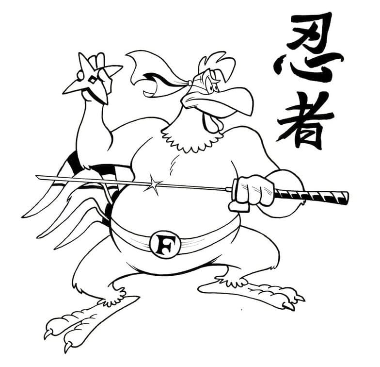 Desenho Foghorn Leghorn de Looney Tunes para Colorir