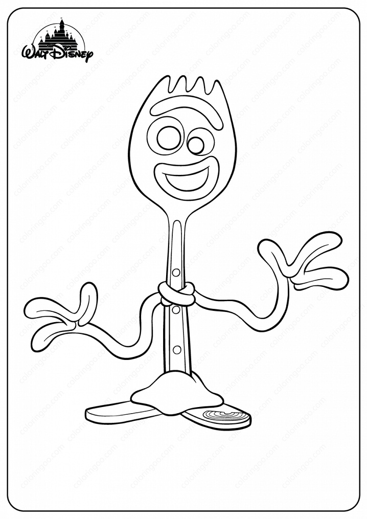 Desenho de Forky Imprimivel Download