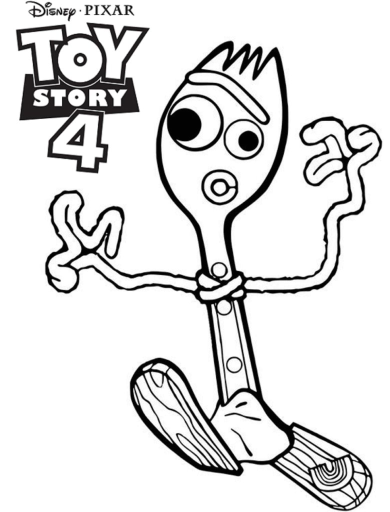 Desenho de Forky para Colorir Pdf