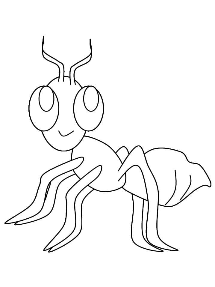 Desenho de Formiguinha para Colorir