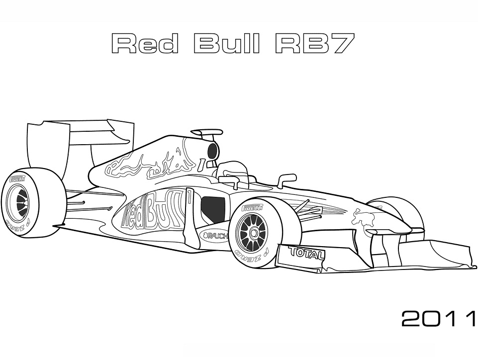 Desenho de Fórmula um Fofo para Colorir Pdf