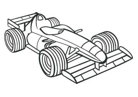 Desenho de fórmula Um Piloto para Colorir Pdf