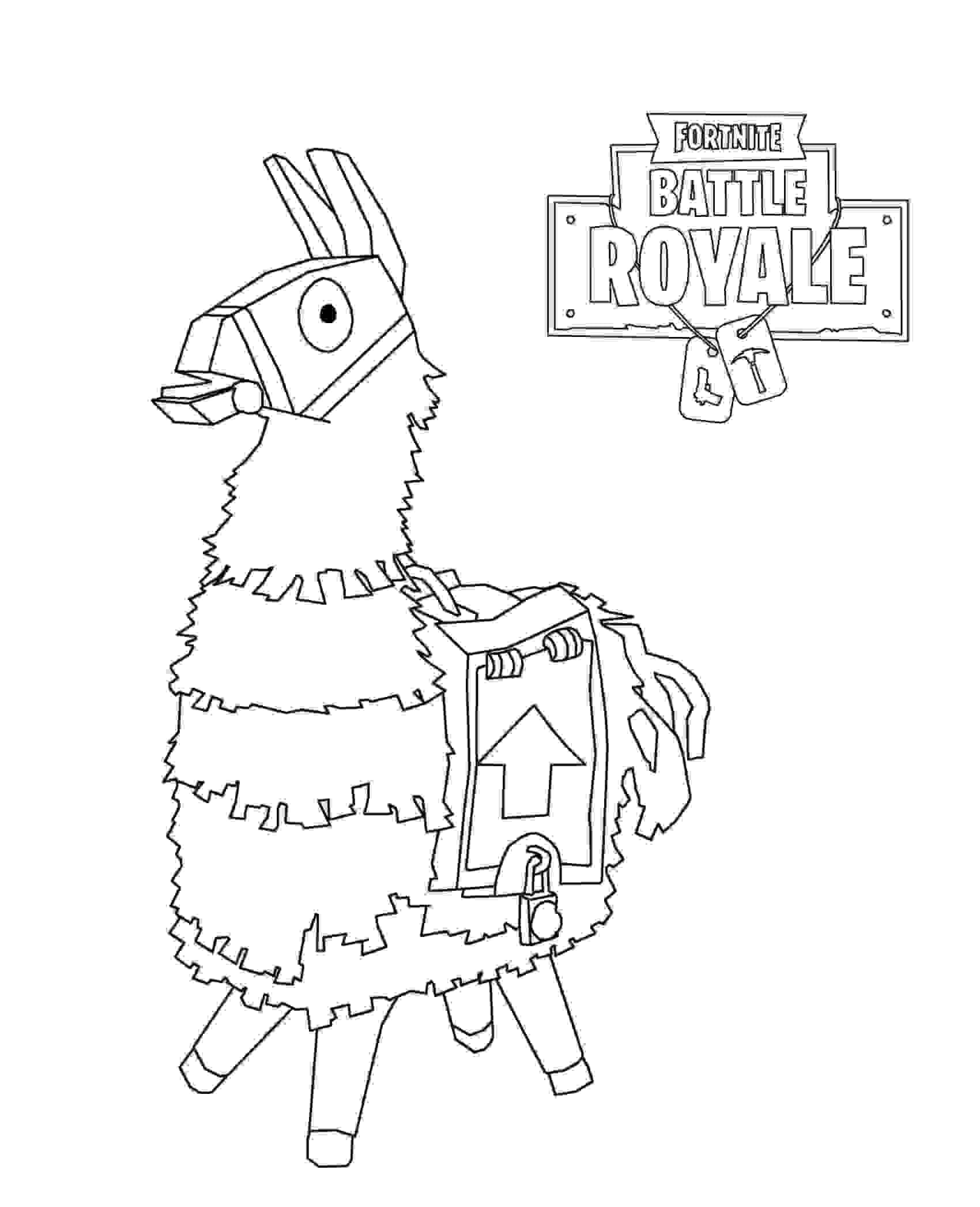 Desenho de Fortnite Jogo Eletrônico para Colorir