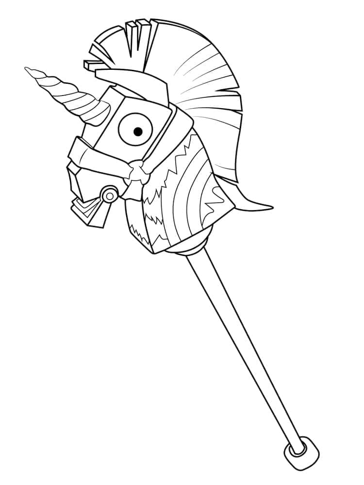 Desenho de Jogo Eletrônico Fortnite para Colorir
