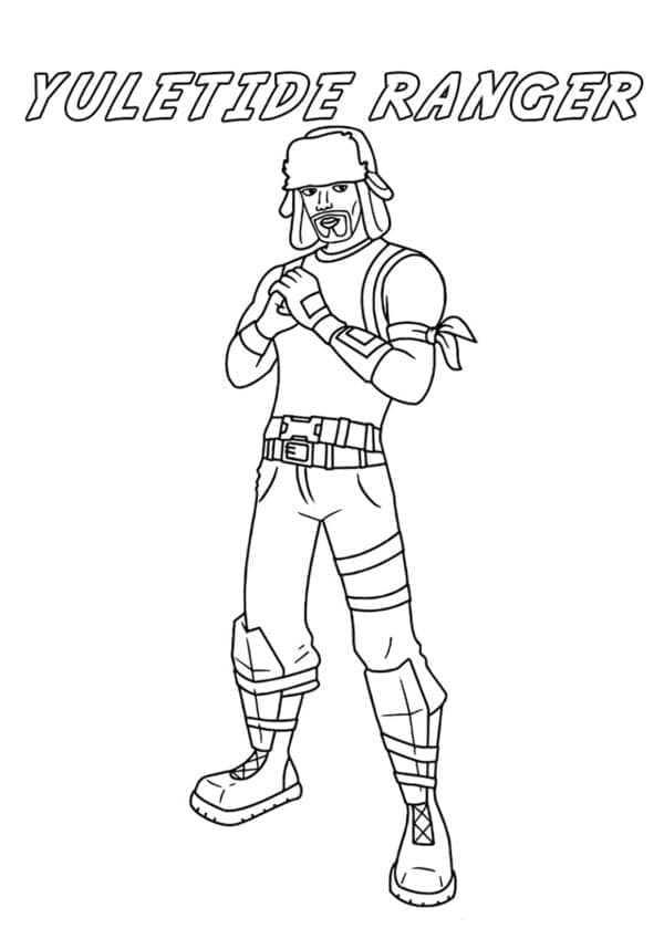 Desenho de Yuletide Ranger de Fortnite para Colorir
