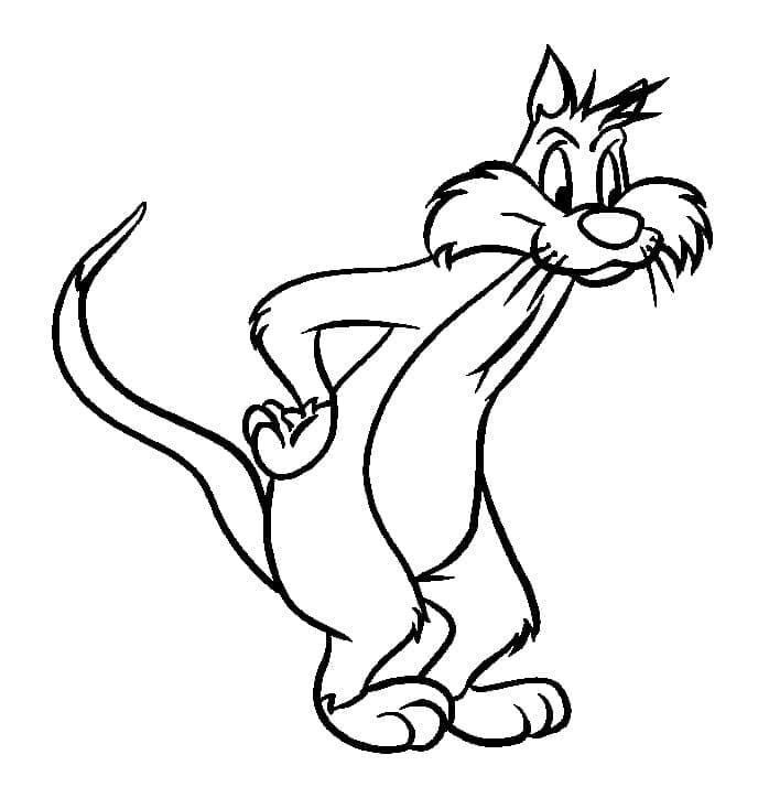 Desenho de Frajola Bonito para Colorir Pdf