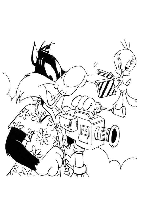 Desenho de Frajola Engraçado para Imprimir