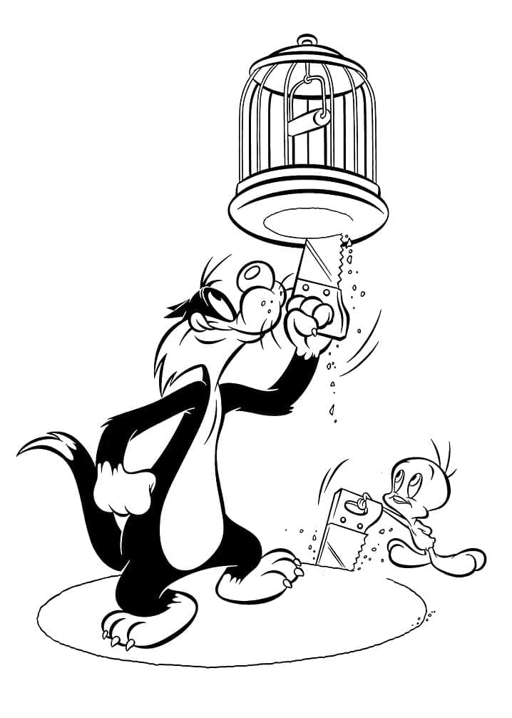 Desenho de Frajola para Colorir Pdf