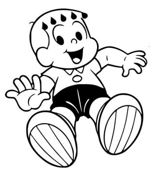 Desenho de Franjinha em Turma da Mônica para Colorir