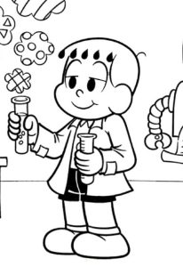 Franjinha Turma da Mônica para Colorir